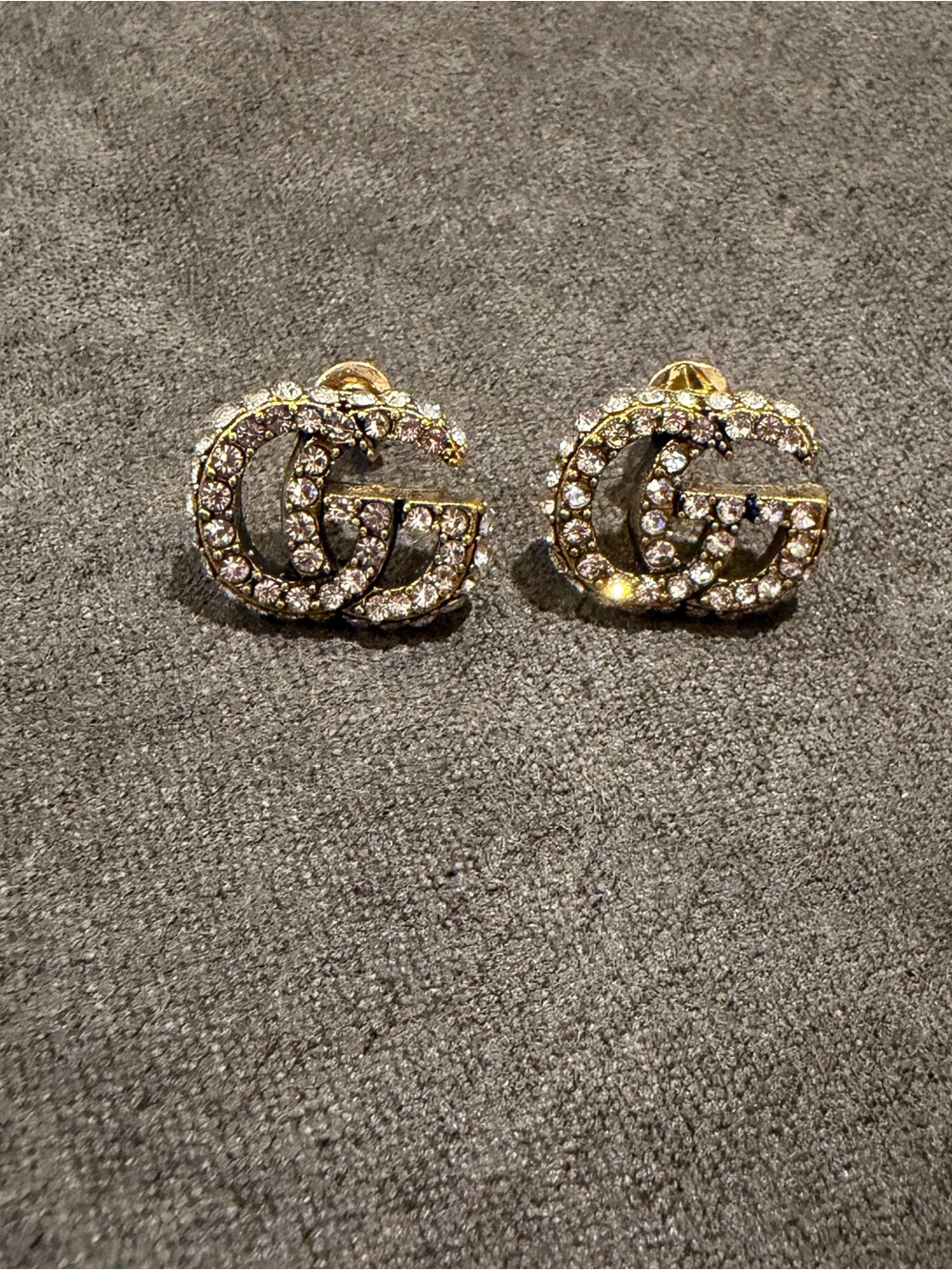 New designer inspired Gold Crystal Stud Earrings - Designer Inspired